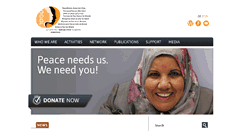 Desktop Screenshot of 1000peacewomen.org