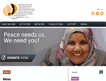 Tablet Screenshot of 1000peacewomen.org